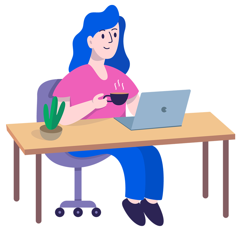 woman working hero header